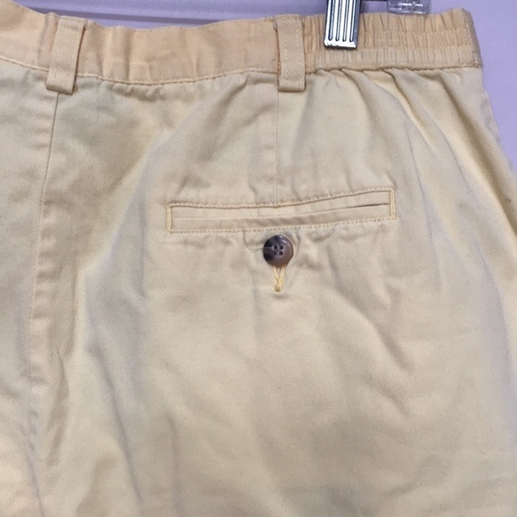 VINTAGE St Johns Bay yellow ultra high waist shorts 16 - Picture 4 of 7